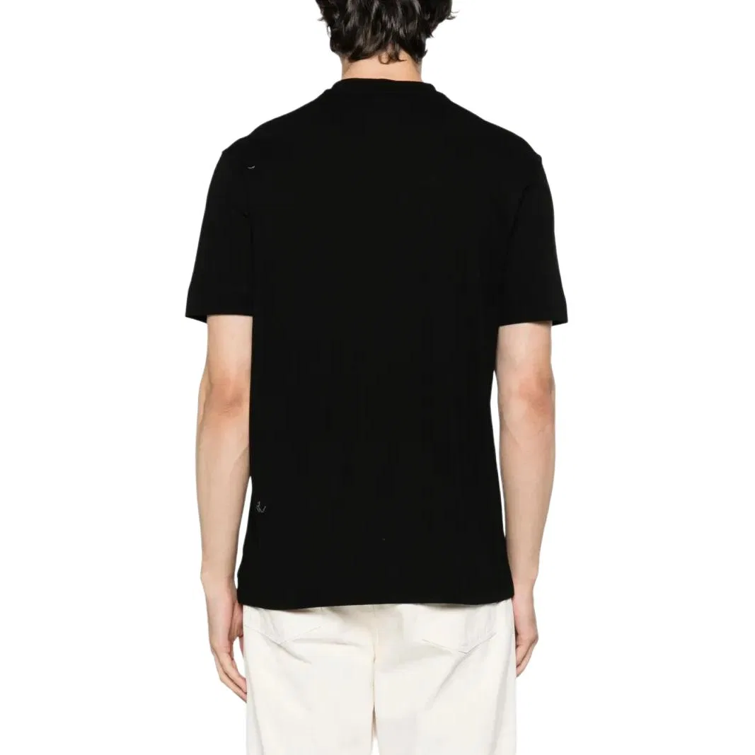 Футболка из хлопка с орлом eagle-emblem EMPORIO ARMANI, Black — фото 3