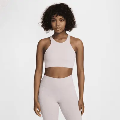 

Спортивный бюстгальтер Nike One, цвет Platinum Violet/White