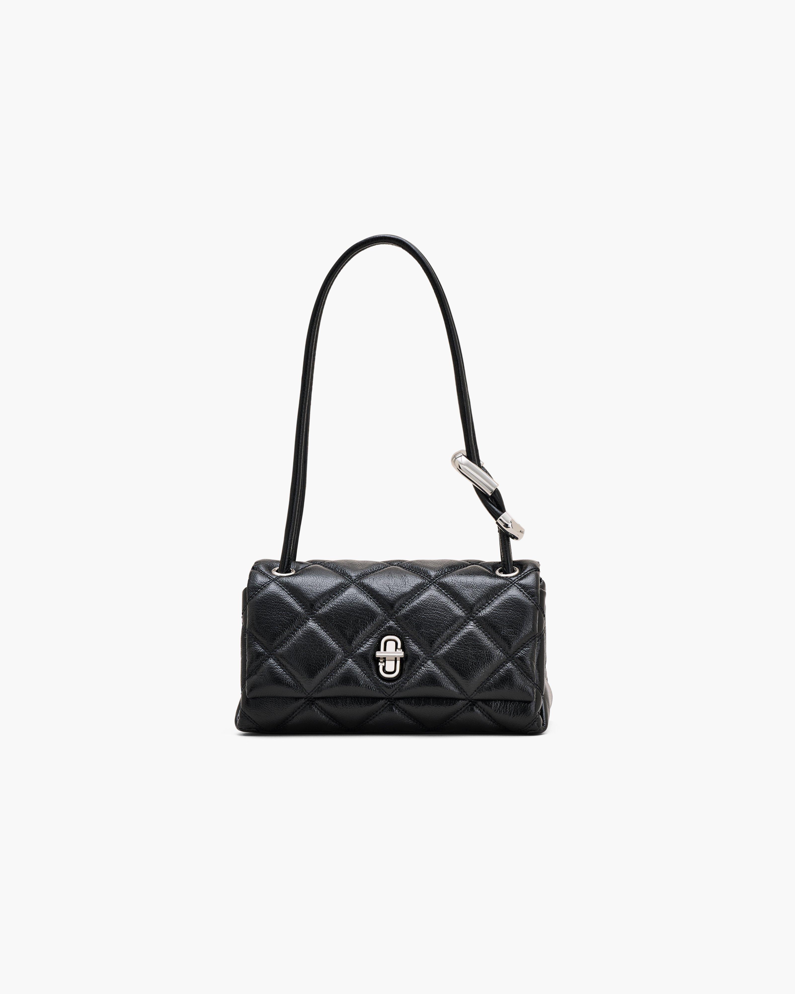 

Стеганая мини-сумка на два плеча Marc Jacobs, черный
