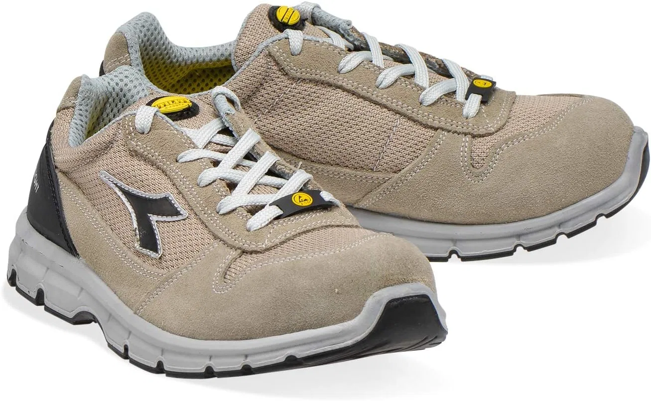 Рабочие кроссовки Utility Diadora - низкие рабочие кроссовки Run Text Low S1P SRC ESD для мужчин и женщин, Beige — фото 4