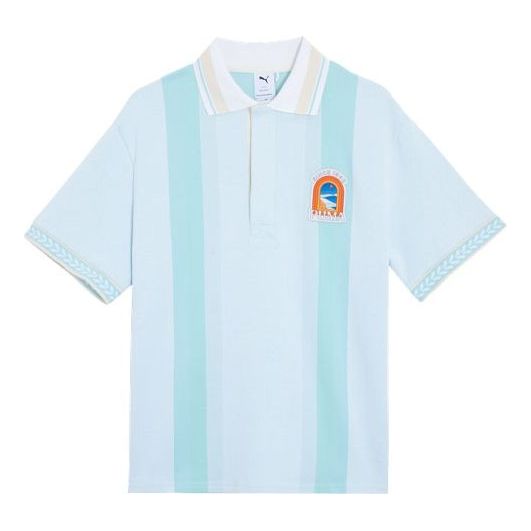 

Рубашка поло apres court short sleeve polo shirt 'blue' Puma, синий