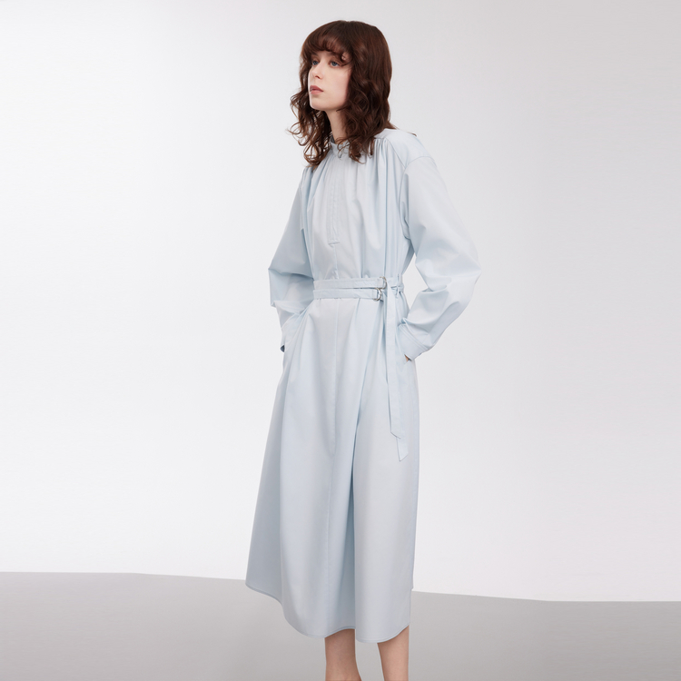 

ELLE Платье с длинным рукавом Women's Light Blue