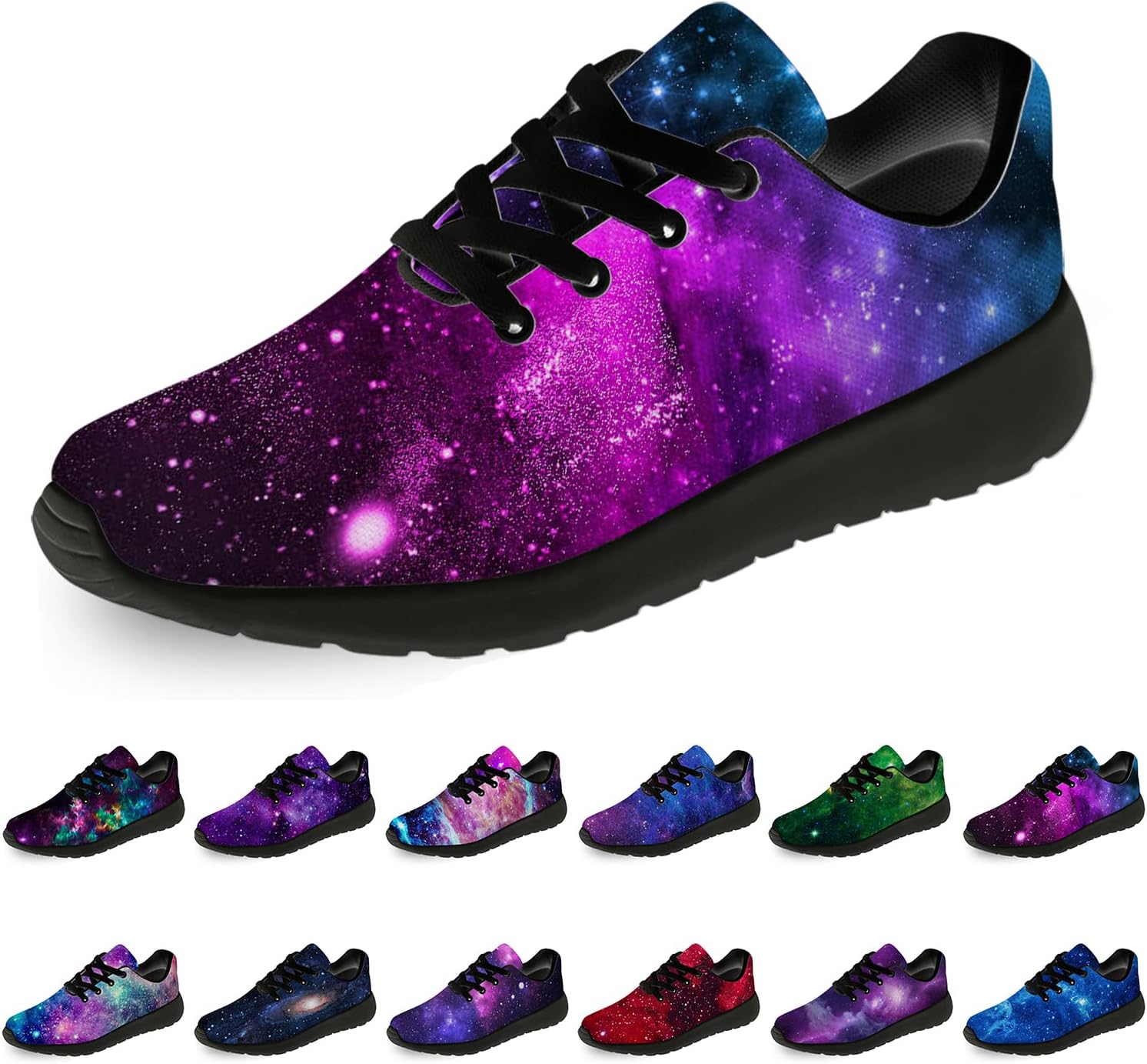 

Кроссовки Horethy Galaxy для женщин и мужчин, беговые кроссовки, дышащие кроссовки для ходьбы и тенниса, космические кроссовки, подарки, мультиколор