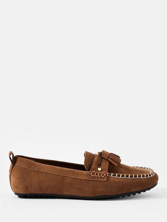 Syd замшевые палубные туфли Mint Velvet, Tan
