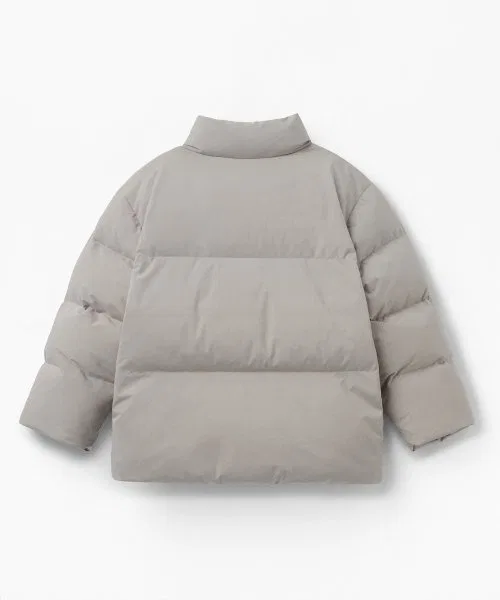 Куртка пуховая короткая MUSINSA STANDARD KIDS детская, светлый бежевый — фото 4