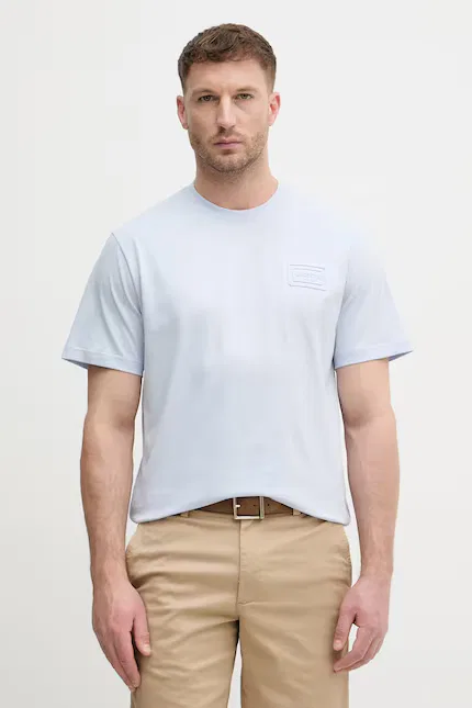 Футболка Lacoste мужская, хлопковая, синий