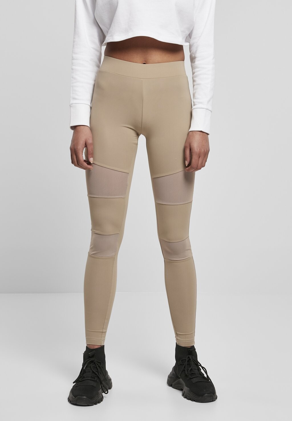 

Леггинсы LADIES TECH MESH LEGGINGS Urban Classics, темно-коричневый
