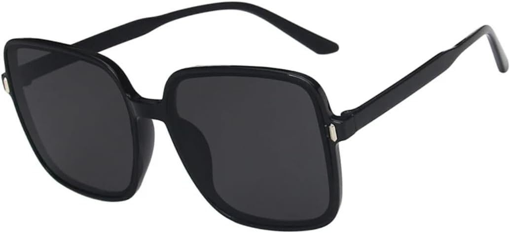 

Солнцезащитные очки с защитой UV400 | Большая оправа, линзы конфетного цвета | Для женщин и мужчин, для занятий спортом на открытом воздухе и вождения DSVIGF, Black Gray