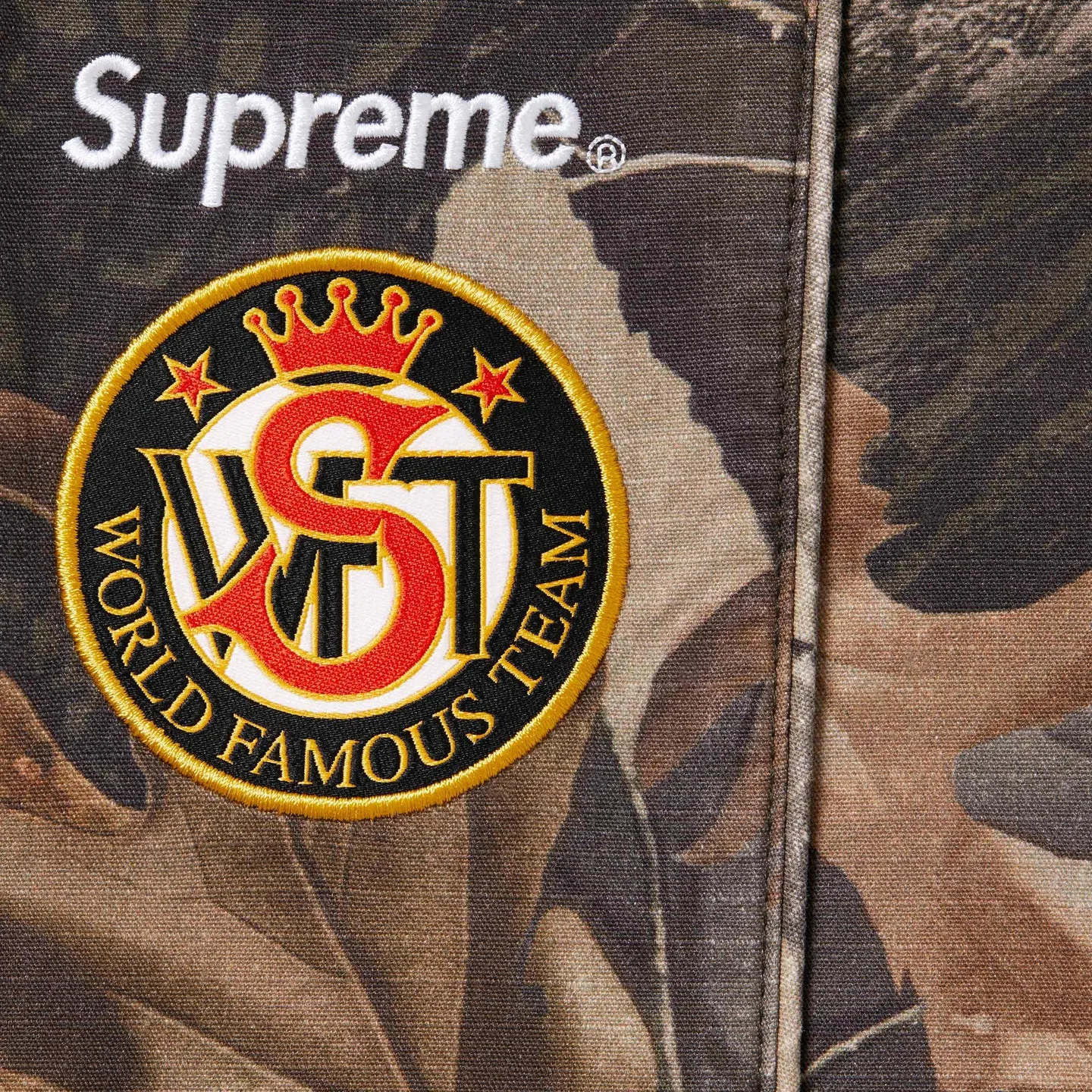 Хлопковые спортивные штаны ripstop с вязаными манжетами unisex Supreme, Realtree Hardwoods Camo — фото 4