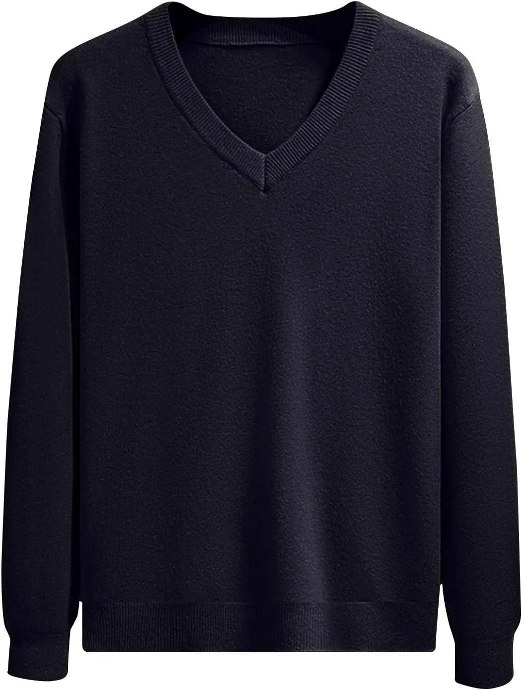 

Мужской свитер V-образным вырезом Slim Fit с ребристым узором TXGMNA