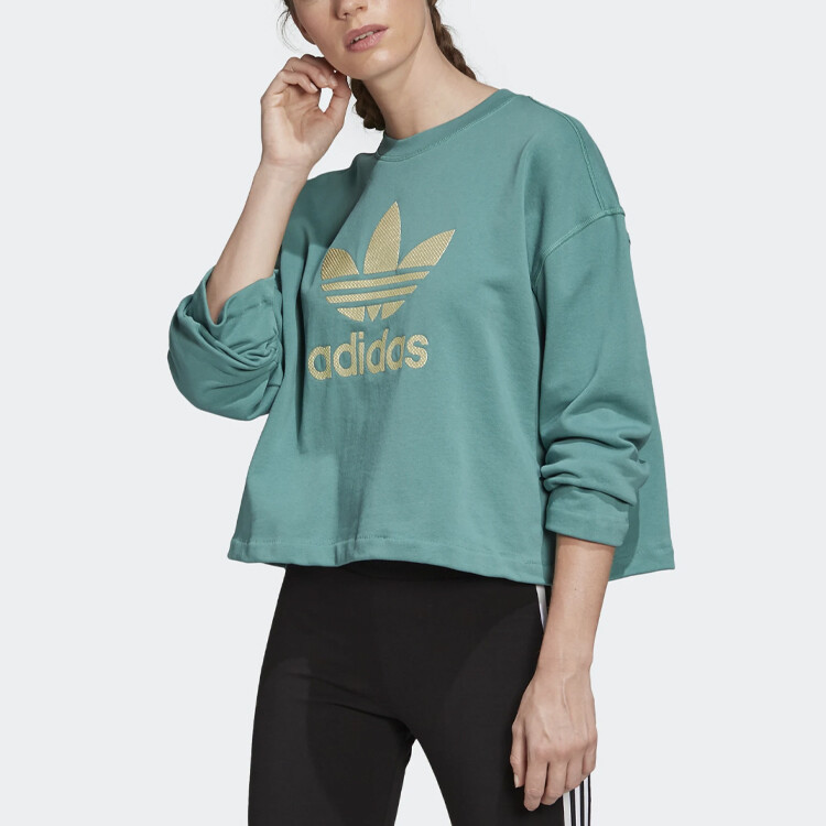 

Премиум Crew Толстовка женская зеленая Adidas Originals