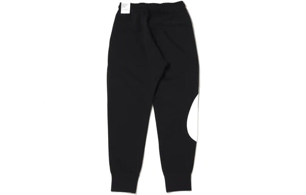 Спортивные штаны Men's Nike Large Logo Casual Knit Splicing Embroidered Sports Pants/Trousers/Joggers Autumn Black, черный — фото 2