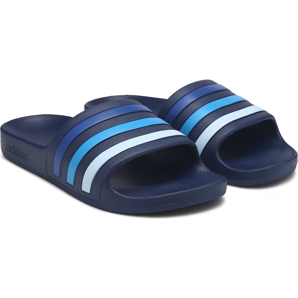 

Детские сандалии adilette aqua slide для малышей/подростков Adidas, navy/blue multi