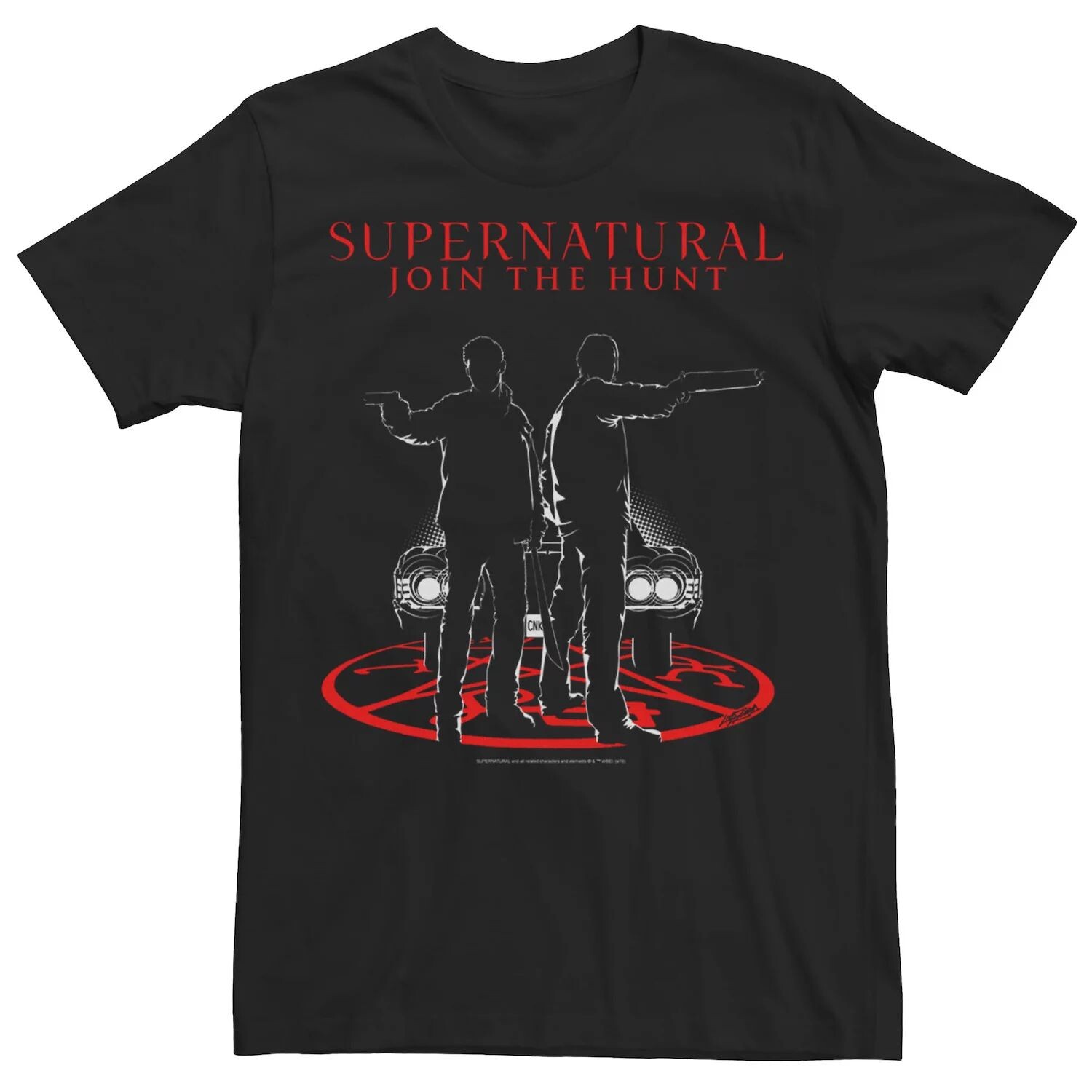 

Мужская футболка с плакатом и плакатом Supernatural Join The Hunt DC Comics