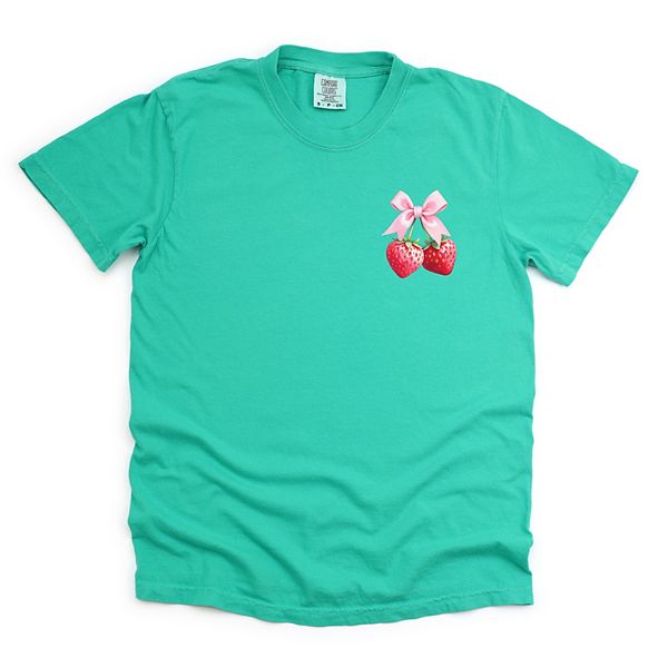 

Футболка Coquette strawberry watercolor garment dyed Simply Sage Market, Island Green, Зеленый, Футболка Coquette strawberry watercolor garment dyed Simply Sage Market, Island Green