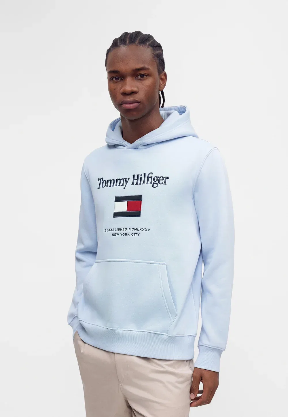 Толстовка с эмблемой флага - толстовка Tommy Hilfiger, Sky Blue — фото 4