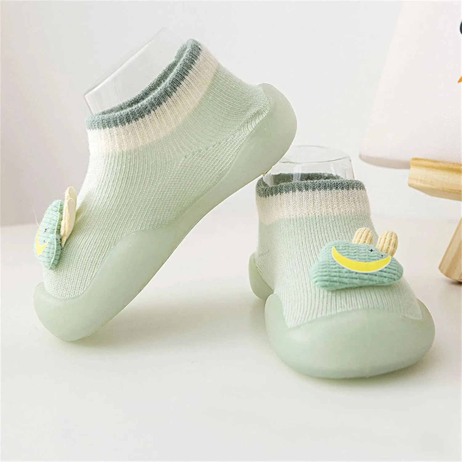 Детские пинетки-кроссовки с принтом Ikevan, Mint Green — фото 2