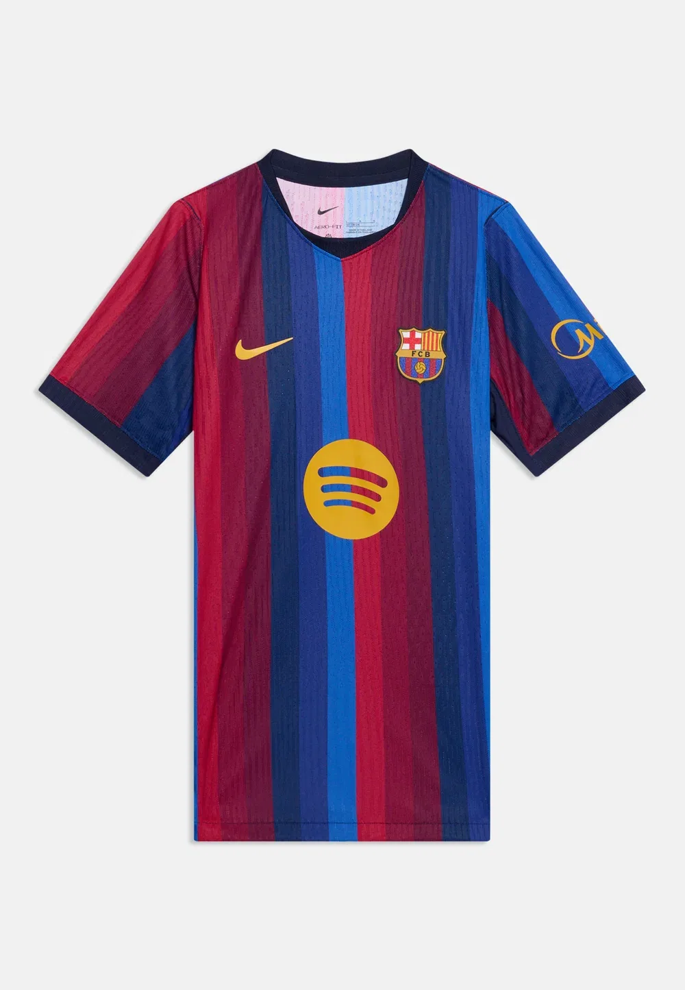 Футболка унисекс с символикой домашнего матча ФК Барселона Nike Performance, Deep Garnet/Blue Void/Blackened Blue/Mineral Yellow — фото 3
