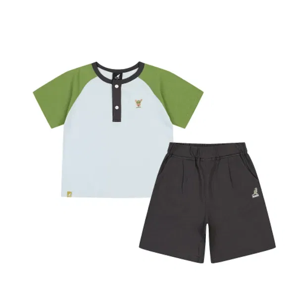 Комплект из свитшота и брюк с логотипом, sb 0006, Kangol Kids, синий