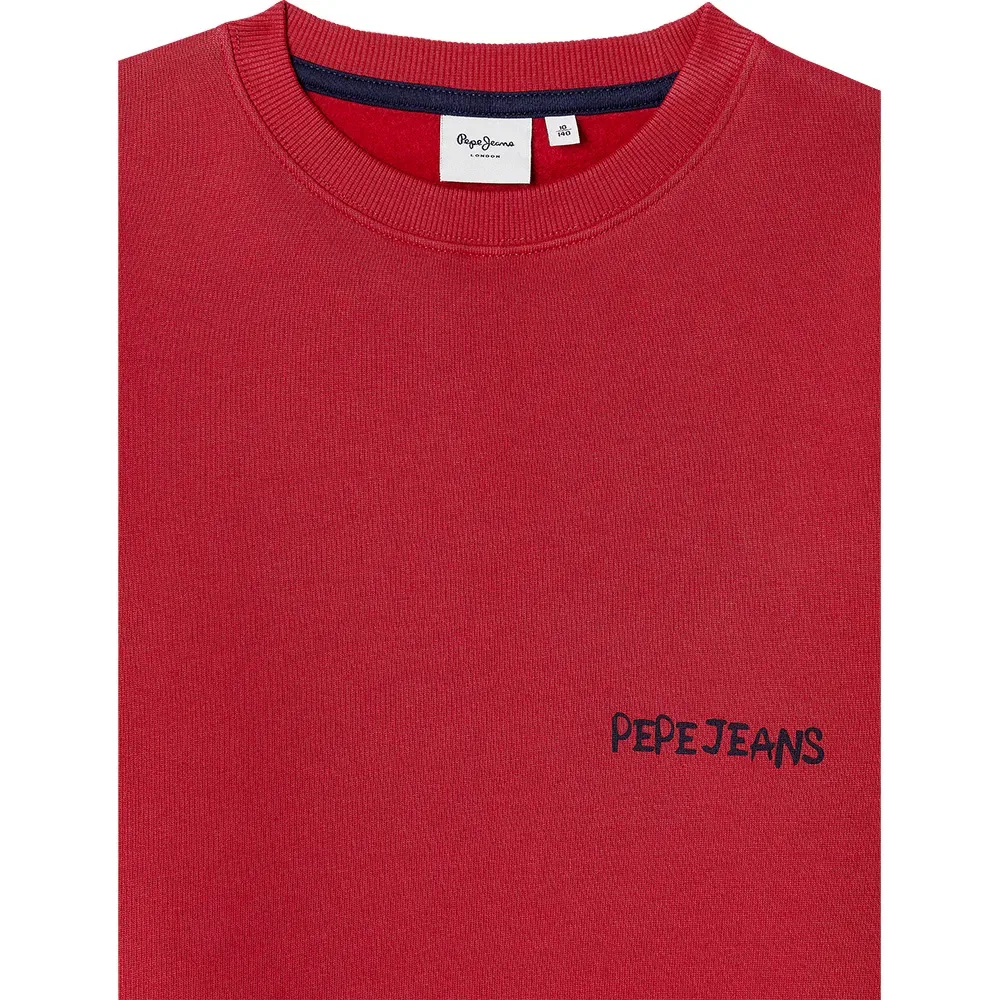 Детский свитшот для мальчиков с принтом Orlando Pepe jeans, Red — фото 3