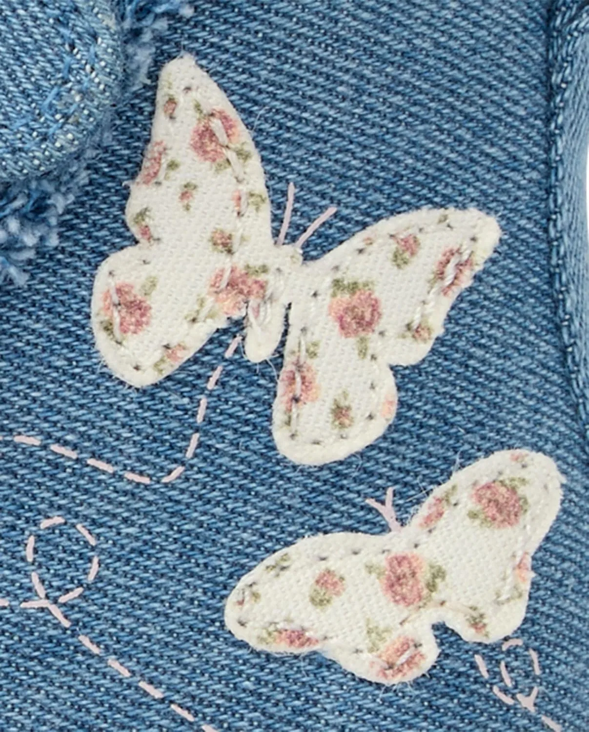 Детские кроссовки для девочек High Top Sneakers The Children's Place, Denim Butterfly — фото 4