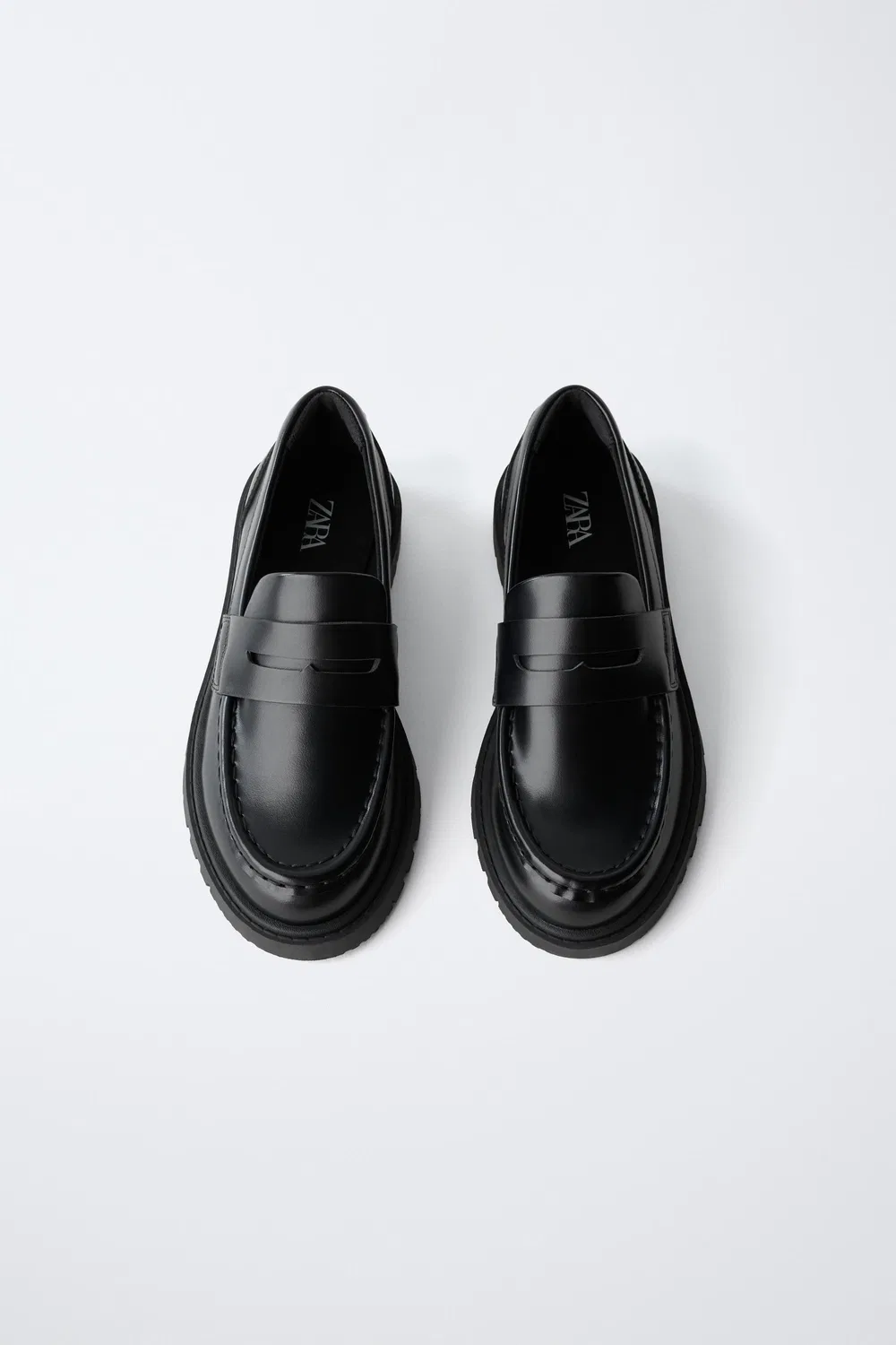 Школьные лоферы ZARA, Black — фото 4