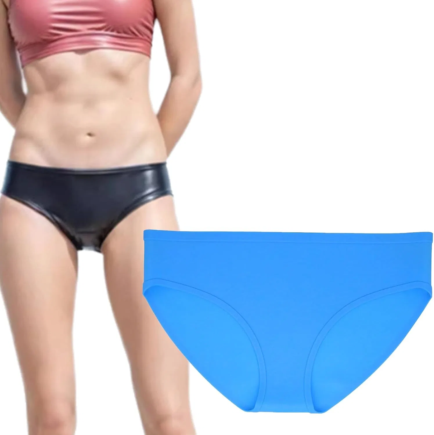Женские плавки с низкой посадкой Silicone, Blue