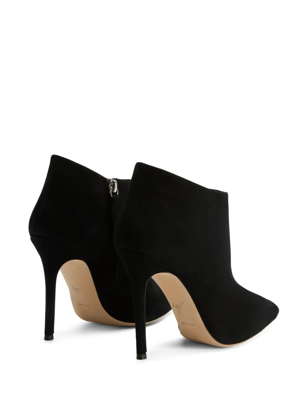 Ботильоны Greek 105 с заостренным носком Giuseppe Zanotti, черный — фото 3