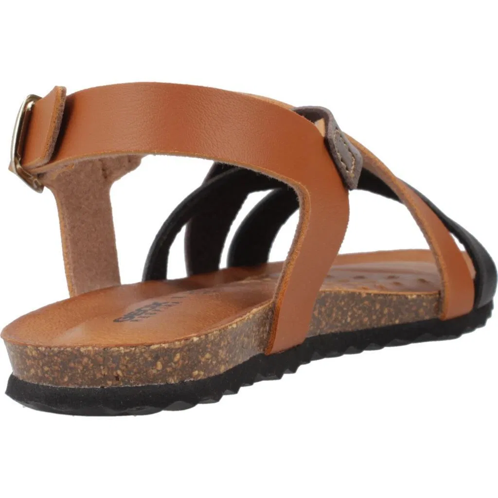 Детские сандалии с закрытым носком J Sandal Chilene Gir Geox, Brown — фото 3
