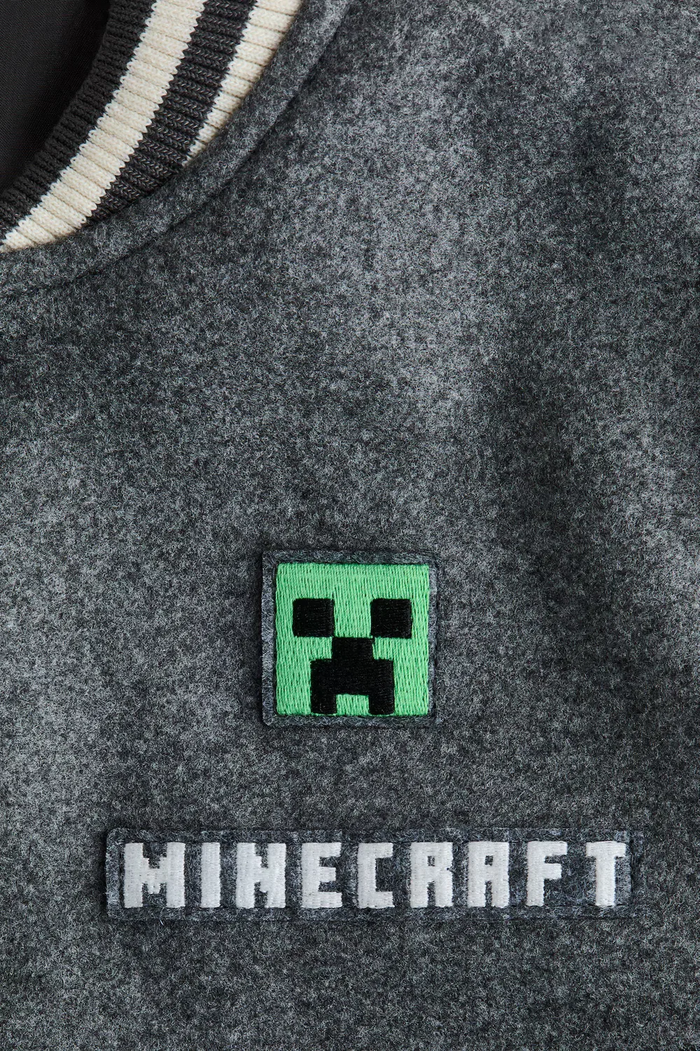 Бейсбольная куртка с рисунками H&M, Grau/Minecraft — фото 3
