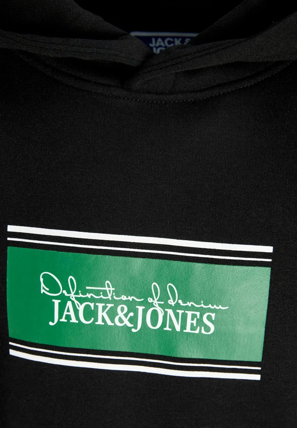 Толстовка Jjbuster с капюшоном BTS SN JNR Jack & Jones Junior, Black — фото 4