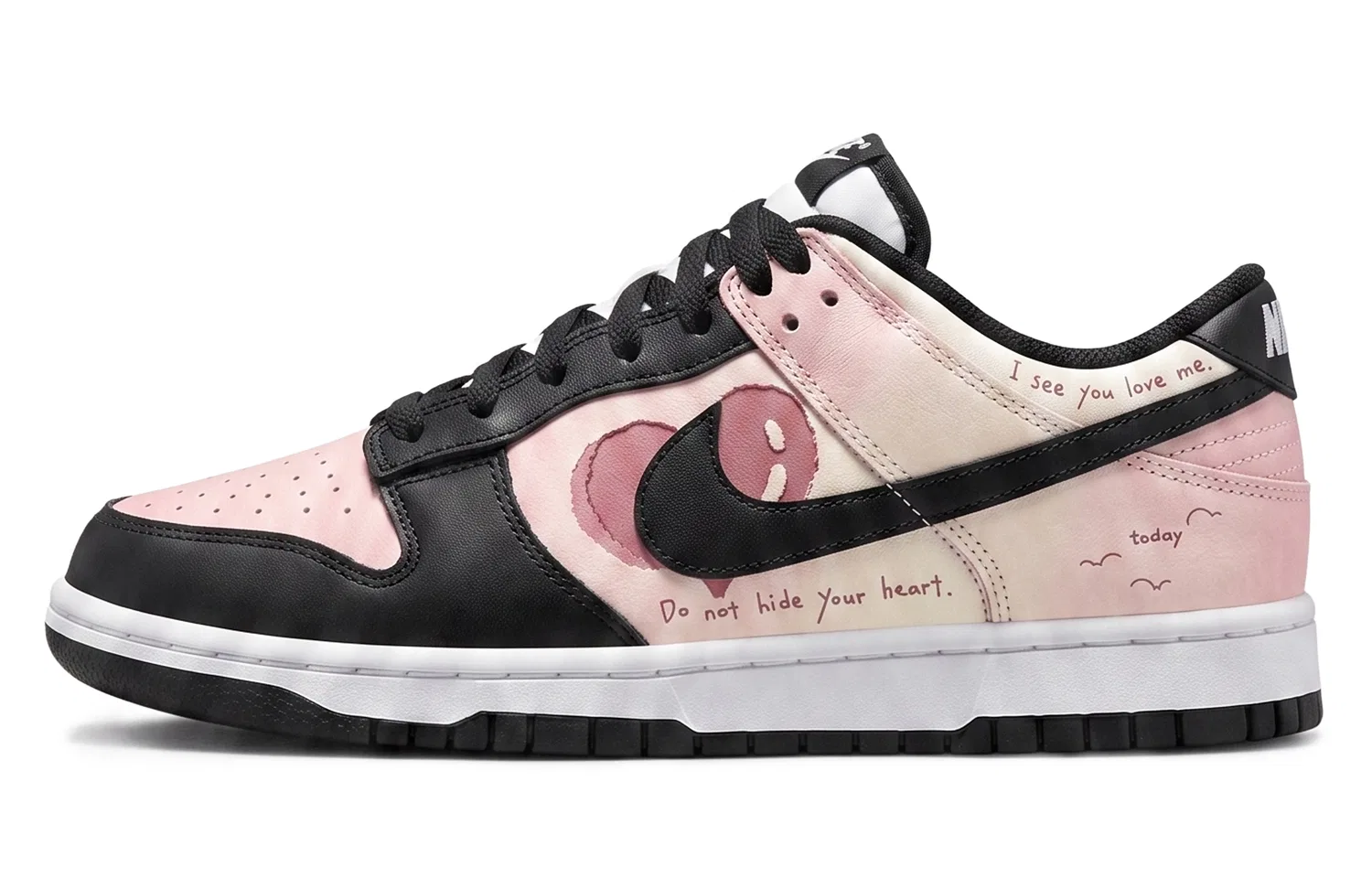 Скейтбордические кроссовки детские, с низким верхом Dunk, Nike, Heart Pink — фото 3