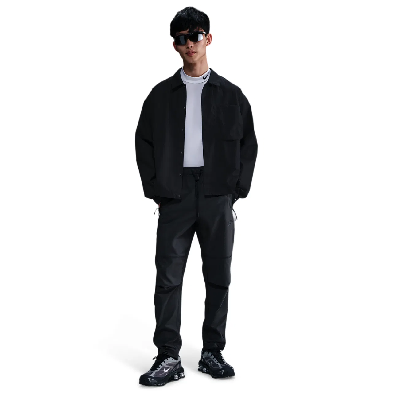 Мужские спортивные брюки Tech Woven Pant OH Nike, цвет Anthracite/Black — фото 3