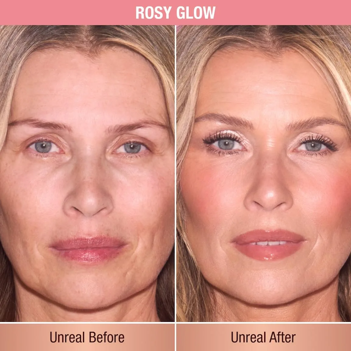 Румяна-стик Charlotte Tilbury Unreal Healthy Glow - кремовая текстура с возможностью наслаивания и ухаживающими компонентами - легко наносятся, растушевываются и придают коже сияние., Rosy Glow - warm rosy pink — фото 2