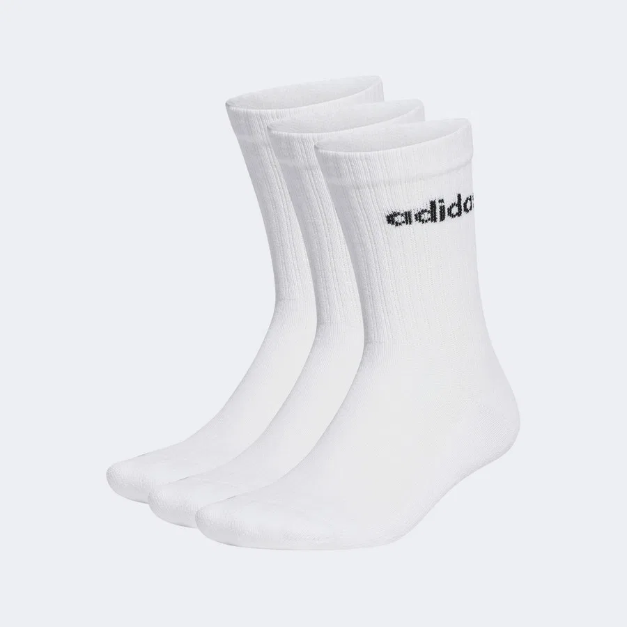 Спортивные носки с принтом Linear Crew Cushioned adidas, Белый — фото 3