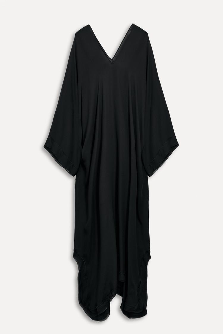 

Платье-накидка Zara Vestido Capa 50th Anniversary, черный