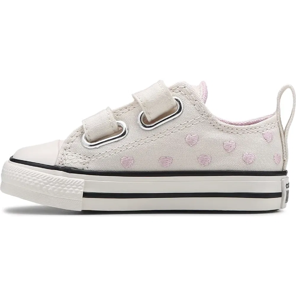 Детские низкие кроссовки Chuck Taylor All Star 2V для малышей Converse, White/Pink — фото 3