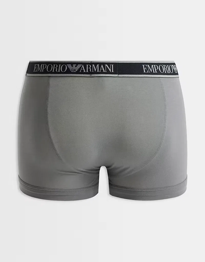 Трусы 3 шт Emporio Armani Bodywear, серый — фото 3