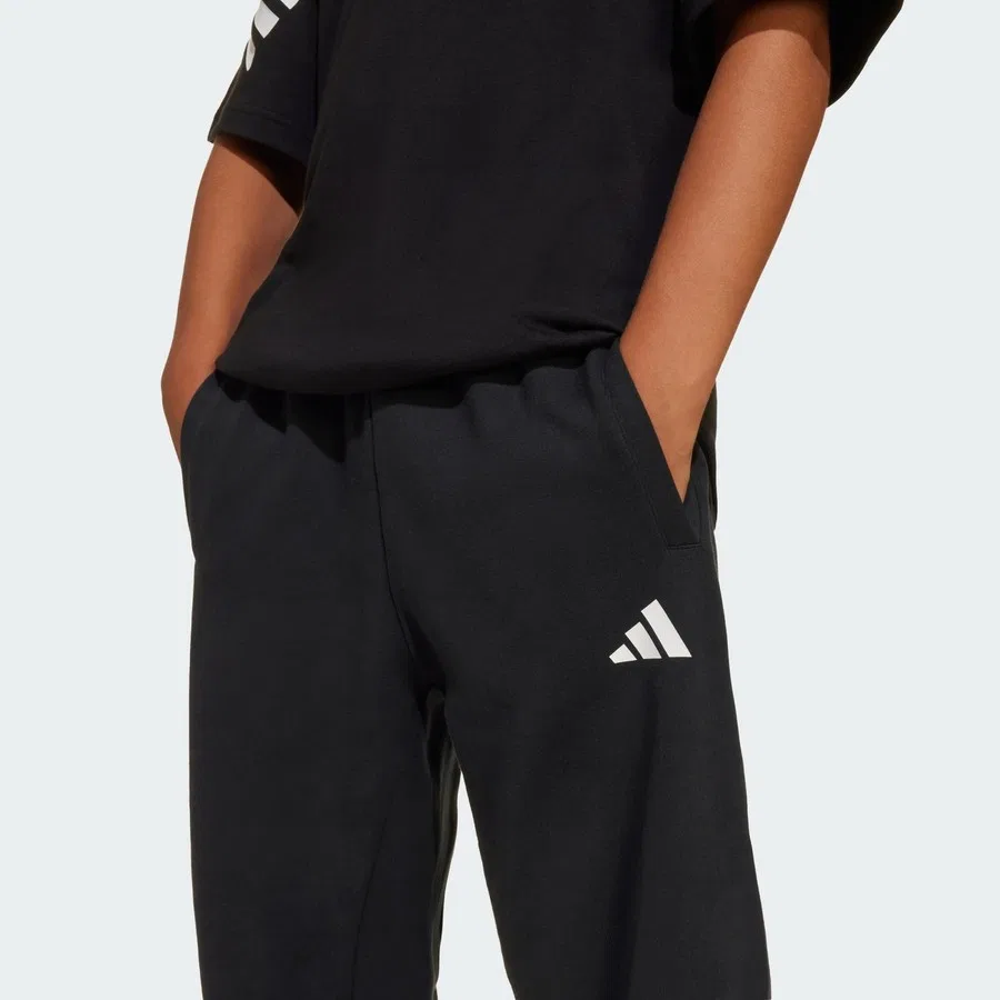 Штаны спортивные с широкими штанинами Future Icons 3-Stripes adidas, Черно-белый — фото 4