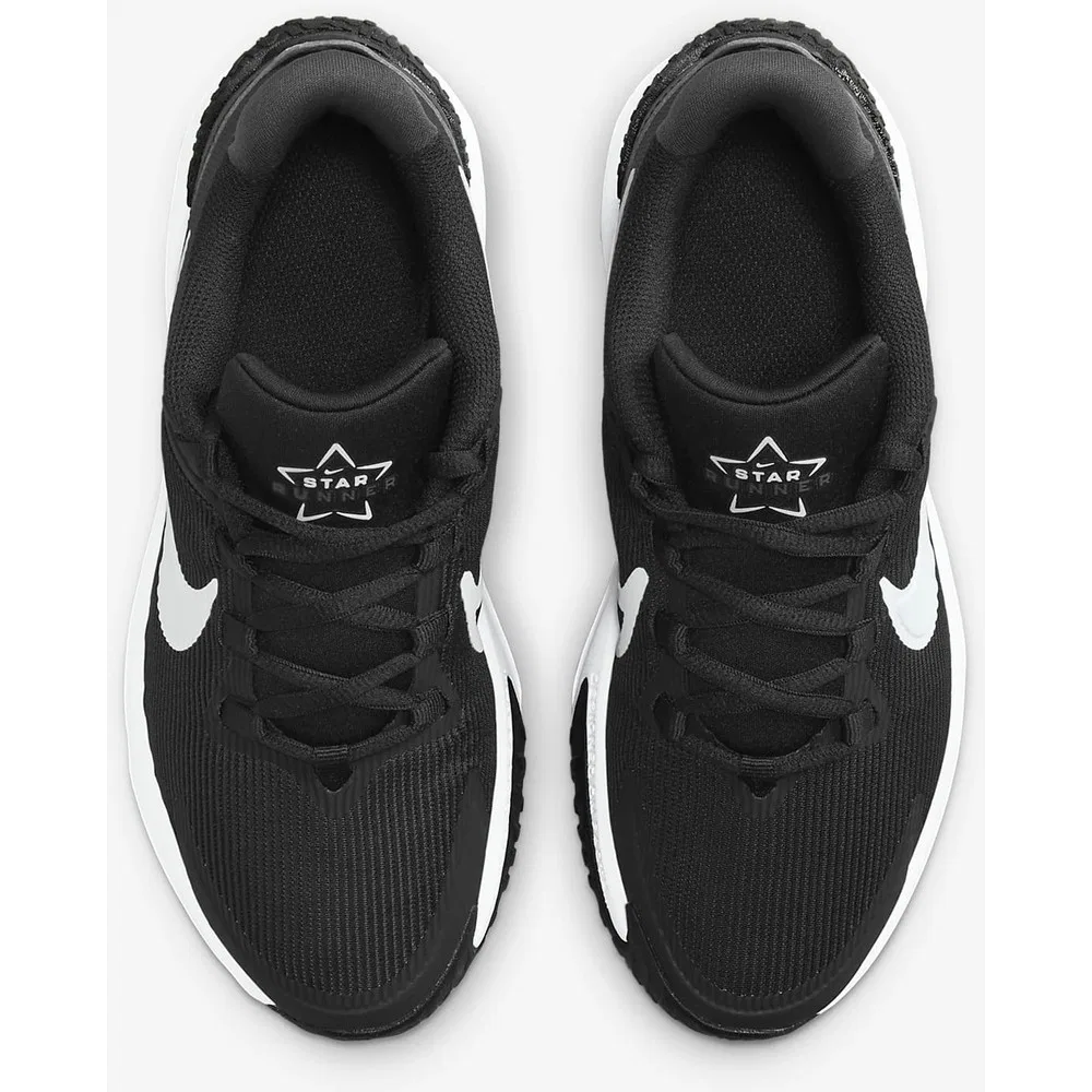Детские кроссовки для мальчиков Nike Star Runner 4 Nn, Black Grey Silver — фото 4