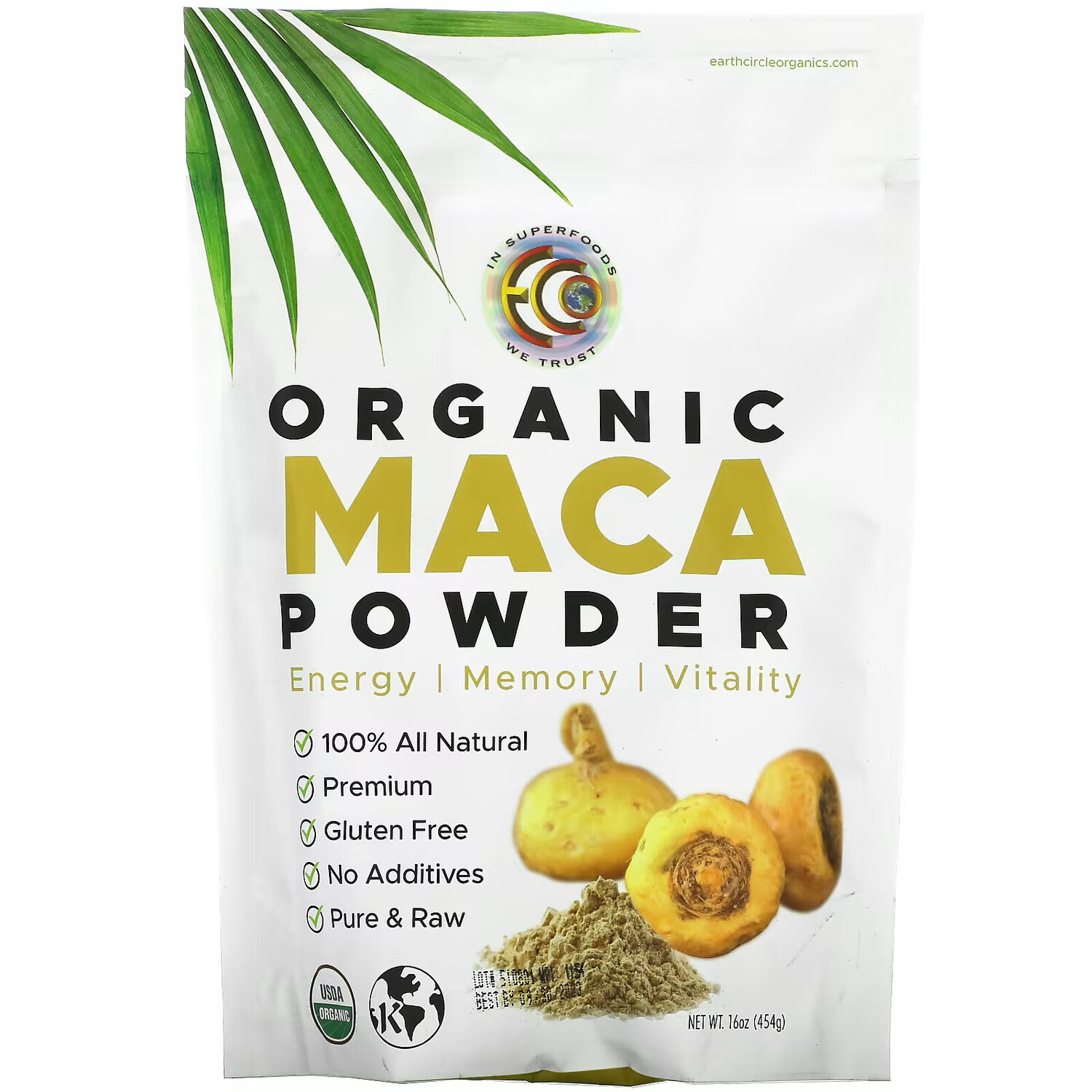 

Earth Circle Organics, сырой органический порошок маки, 454 г (16 унций)