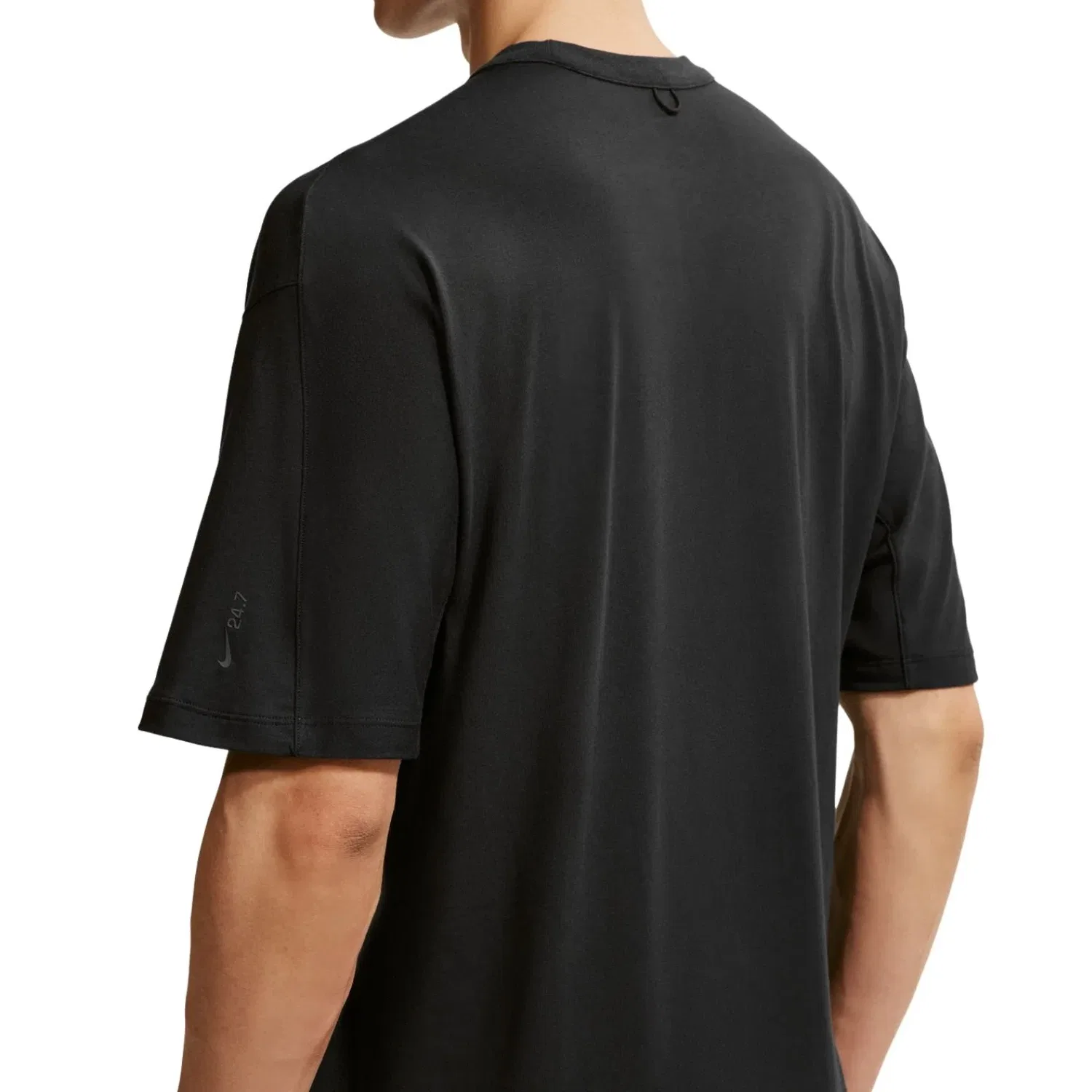 Мужская футболка с принтом Nike 24.7 Impossiblysoft Light Dri-Fit, черный — фото 2