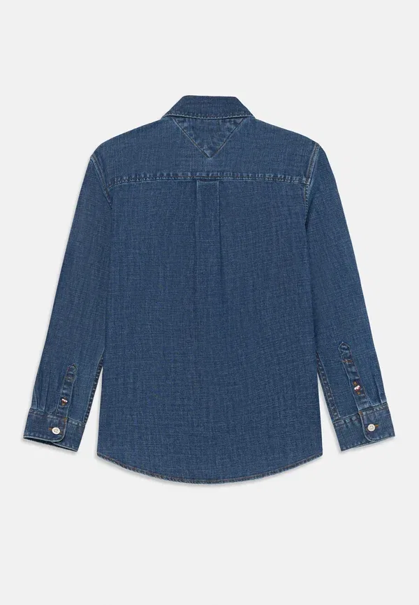 Рубашка джинсовая Tommy Hilfiger, denim dark, темный деним — фото 2