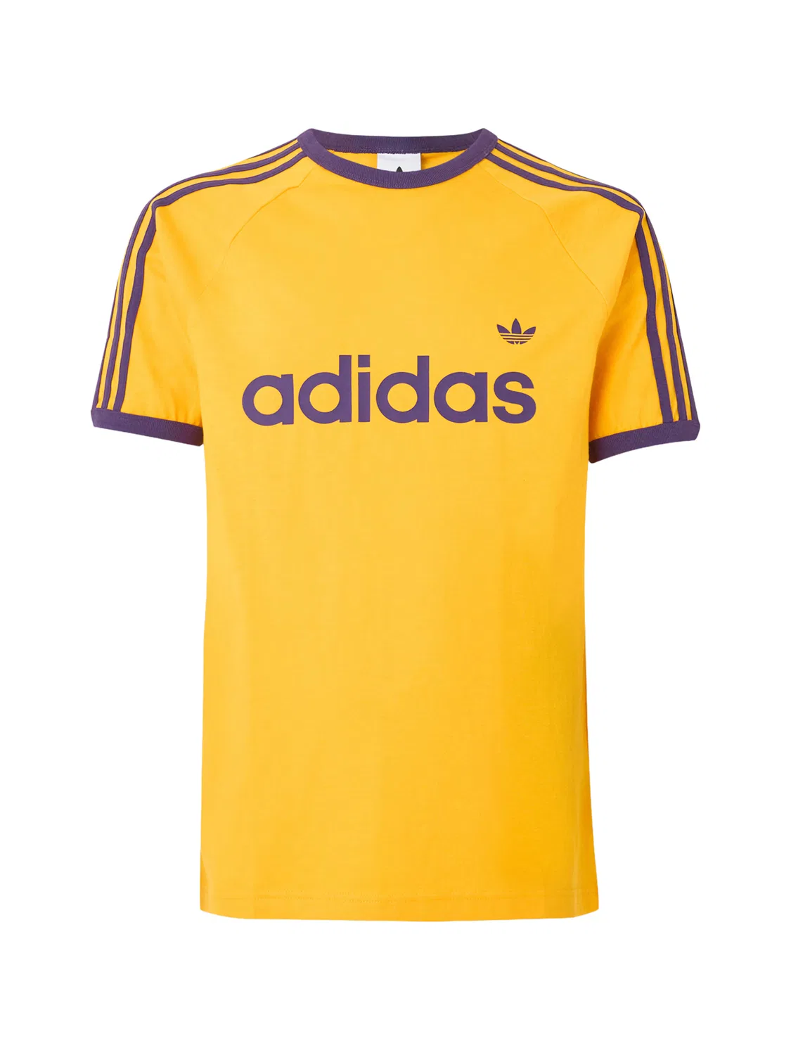 Футболка Adidas Originals Ringer желтого цвета