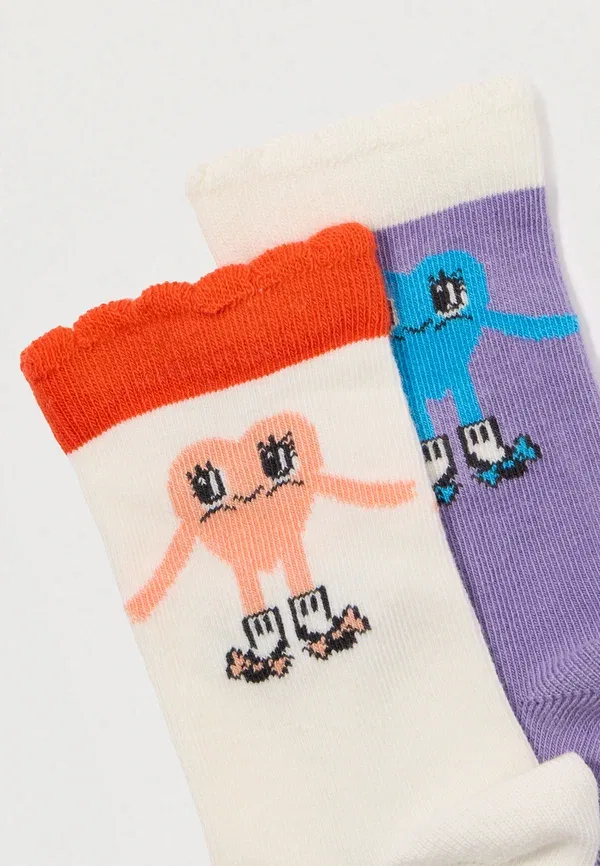 Носки 2-pack Heart in shoes socks, Mini Rodini, Multi-coloured, мультиколор — фото 2