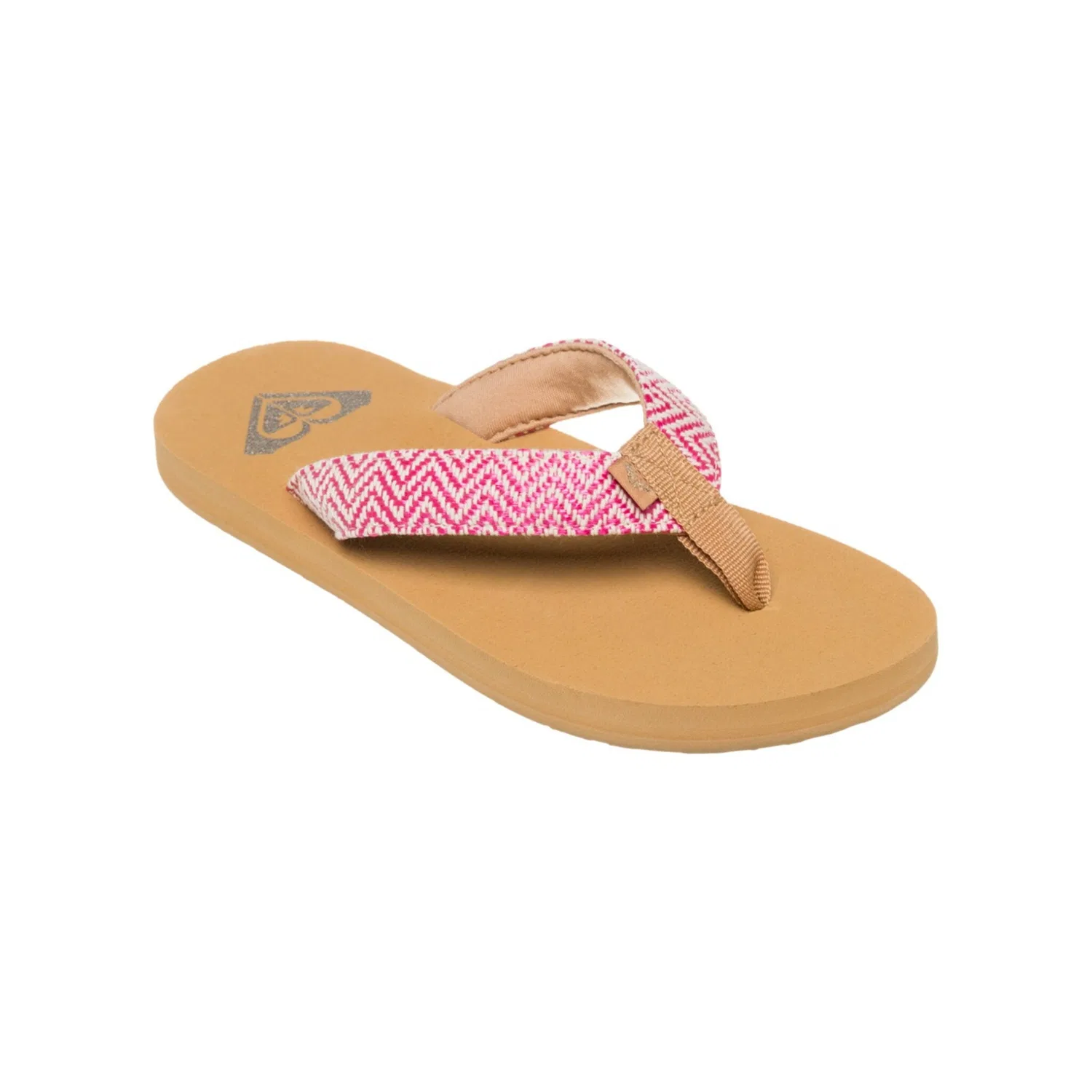 Детские сандалии из смесового материала Porto Raffia Roxy, Raspberry