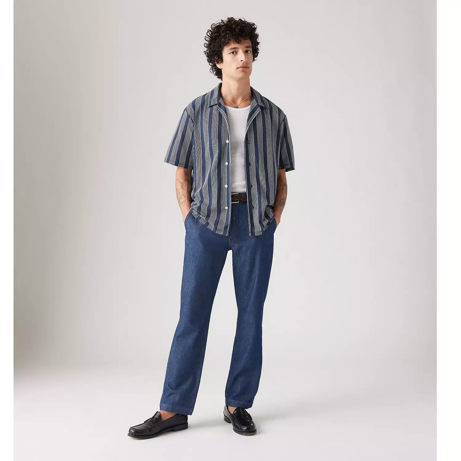

Аутентичные мужские брюки прямого кроя Levi's xx Chino, синий