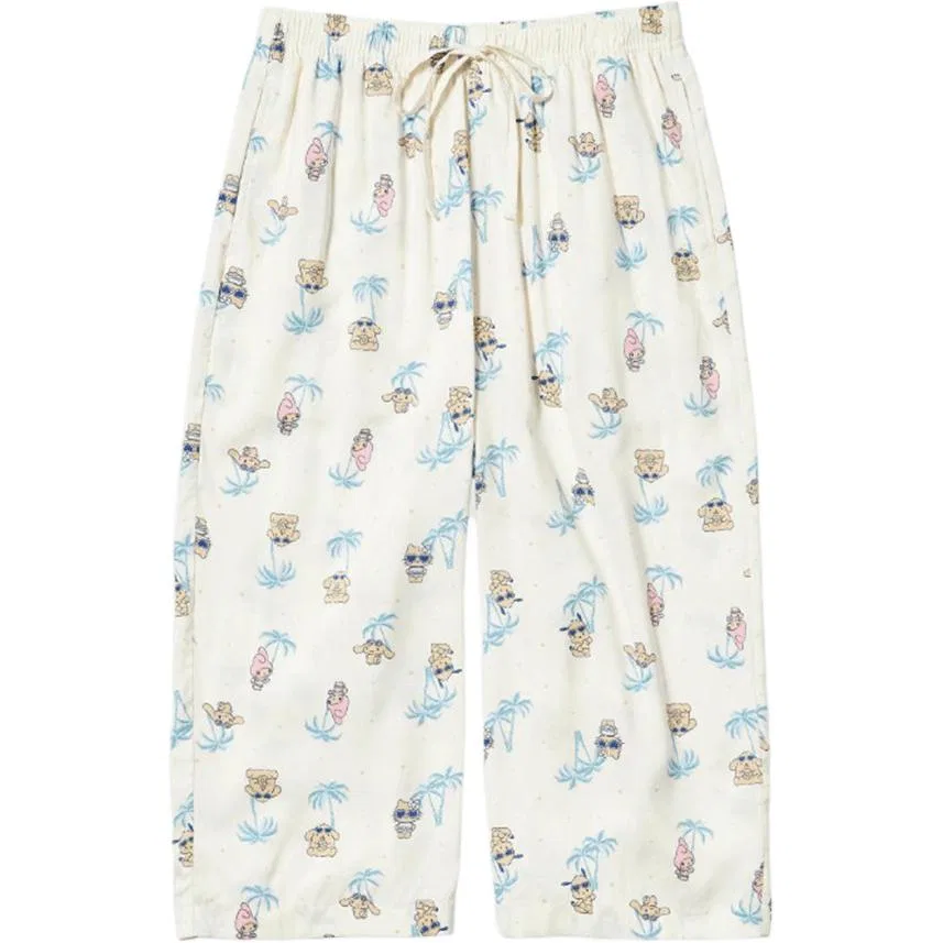 Повседневные брюки x Sanrio, SS26, UNIQLO, Ivory