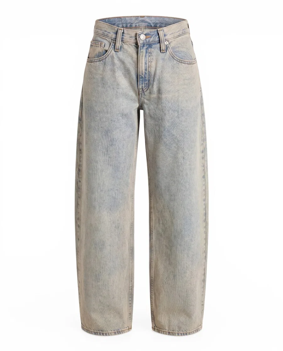 Джинсы LEVI'S Barrel Jeans 'MIDDY BALLOON' пастельно-голубого цвета