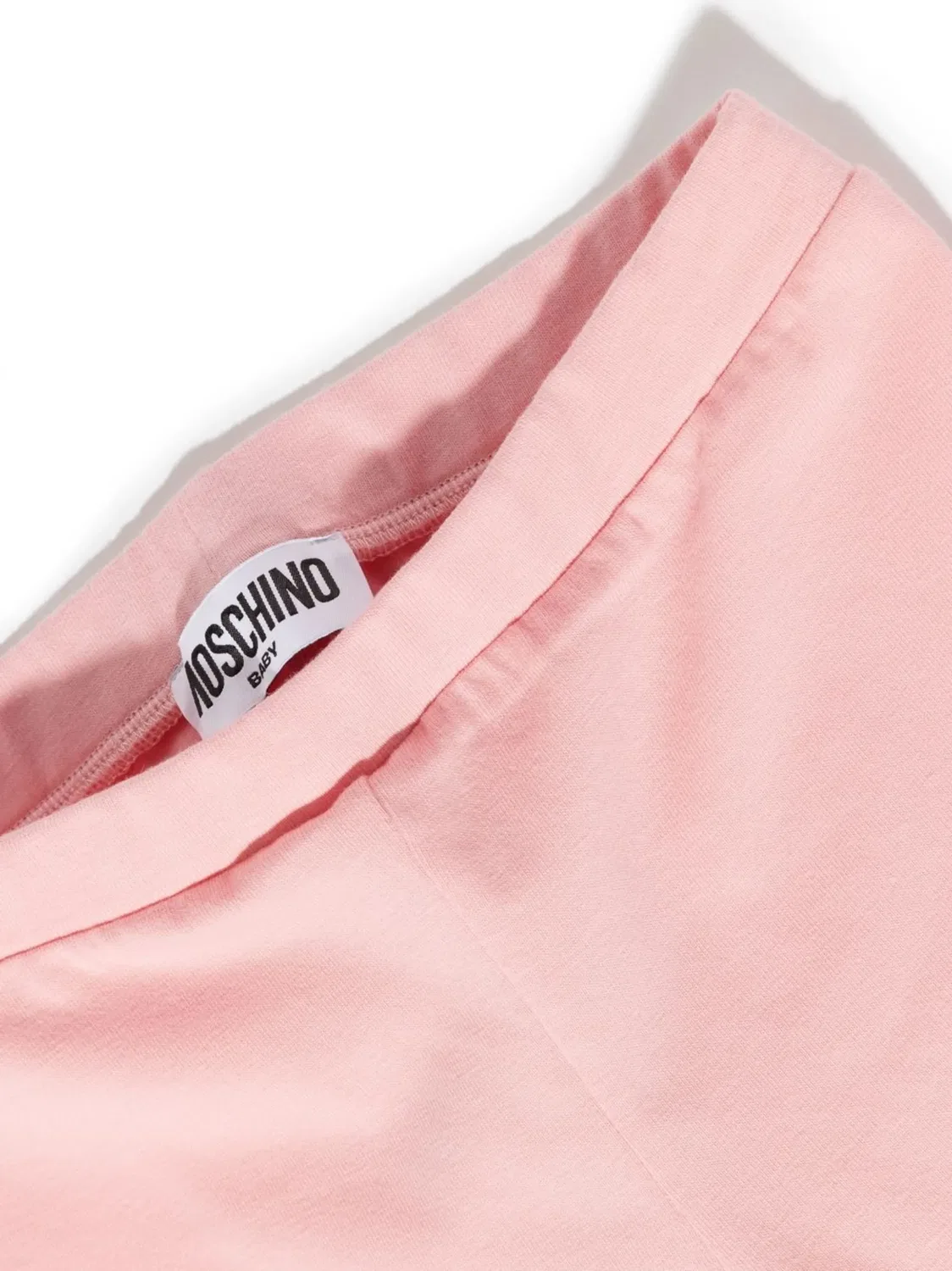Леггинсы с логотипом из хлопка Moschino, розовый — фото 2